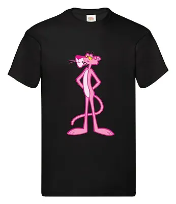 Buy Pink Panther Retro T-shirt Women Men  Boys Girls Cartoon  Gift Top  All Sizes • 7.99£