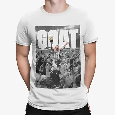 Buy Leo Goat T-Shirt - Football Sport Argentina Diego Legend World Cup Messi • 9.59£