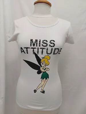 Buy STYLE MISS ATTITUDE NEW White Cotton T Shirt Tinkerbell Small • 3.50£