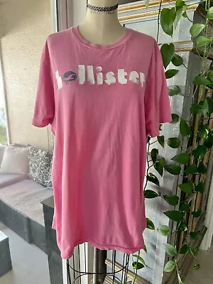 Buy Vintage 90s Y2k Hollister T Shirt Pink Women's XXL Barbiecore Unisex • 18.49£