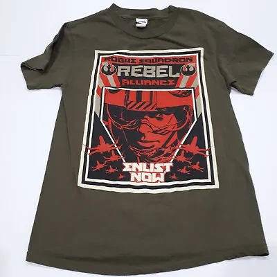 Buy Star Wars Rebel Alliance Rogue Squadron T Shirt Green Men's Size Small Pre-owned • 12.63£
