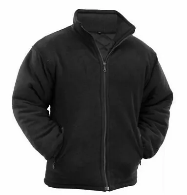 Buy Winter Extra Thick Mens Heavy Duty Padded Anti Pill Work Fleece Jacket Full Zip • 24.99£