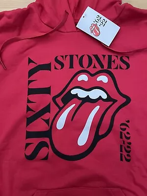 Buy Rolling Stones Sixty Stones Hoodie. Red Size S. NEW • 11.99£