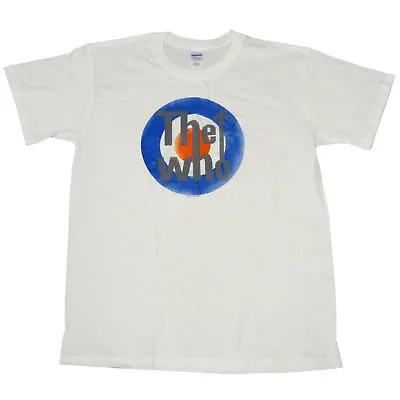 Buy The Who T-Shirt Distressed Bullseye Target Retro Style Print OFFICIAL White 9D • 10.95£