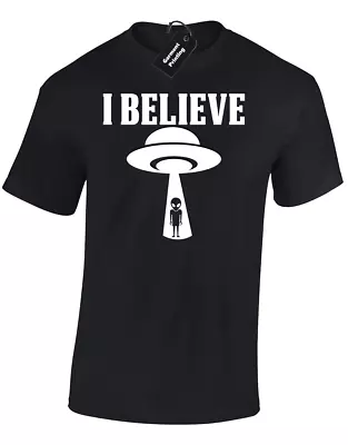Buy I Believe Aliens Mens T Shirt Cool Area 51 Roswell Ufo Alien Cool Funny Design • 7.99£