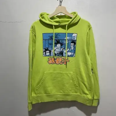 Buy Dragon Ball Super Sleeve Print Sweatshirt Hoodie Lime Green Grandson Goku Gohan  • 90.90£