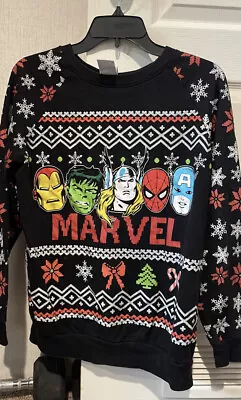 Buy Marvel Womens Christmas Sweater Medium 7-9 Avengers  • 12.16£