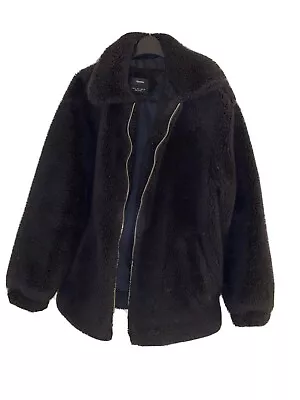 Buy Black Sherpa Jacket Size S • 20£