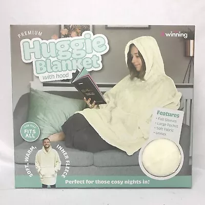 Buy Premium Huggie Blanket With Hood, Unisex One Size Fits All, Soft, Warm & Cosy • 20£