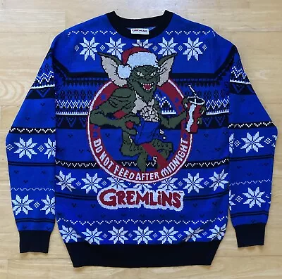 Buy Large 40  Chest Gremlins Ugly Christmas Xmas Jumper Sweater Warner Bros • 29.99£