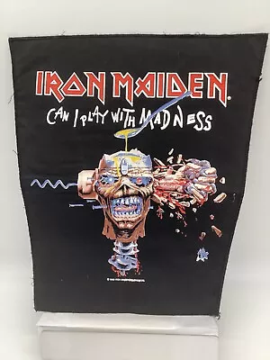 Buy Iron Maiden Vintage  Can I Play With Madness  Back Patch 1988 Licensed Jacket • 94.48£