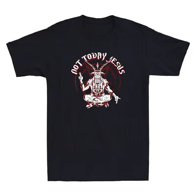Buy Not Today Jesus Satanist Funny Satan Occult Antichrist Vintage Men's T-Shirt Tee • 13.99£