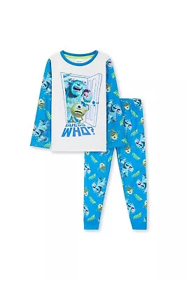 Buy Disney Kids Boys Monsters Inc Long Sleeve Pyjama Set - Bottoms And Top Nightwear • 12.49£