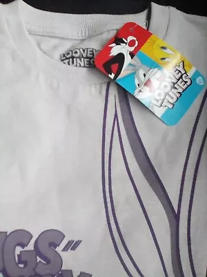 Buy Bugs Bunny Purple  T-shirt Age 4-5 Years,Brand New With Tags . • 5£
