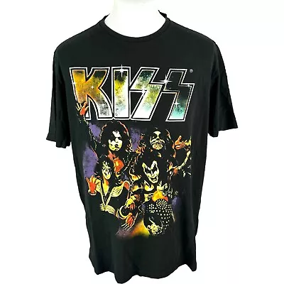 Buy Kiss Band T Shirt Graphic XL Black Rock Band Tee Kiss Band Tee XL • 25£