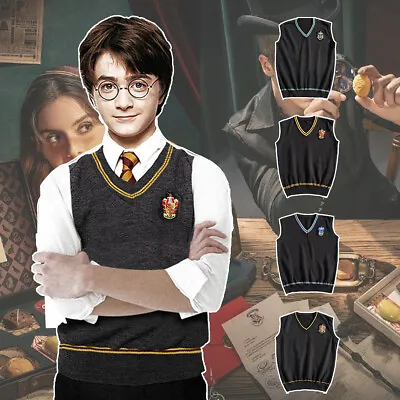 Buy Harry Potter Vest Tie Sweater School Uniform Fancy Dress Costume Gryffindor • 16.14£