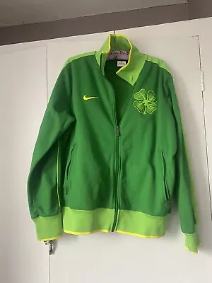 Buy Nike Glasgow Celtic FC Green Football Training Track Jacket - Mens Size Medium M • 16£