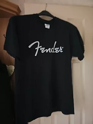 Buy Fender Silver  Logo Tshirt Size Medium • 12£