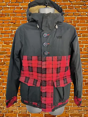 Buy Womens Vans Red Black Check Padded Ski Jacket Snow Coat Size Xsmall Xs Winter  • 18.49£
