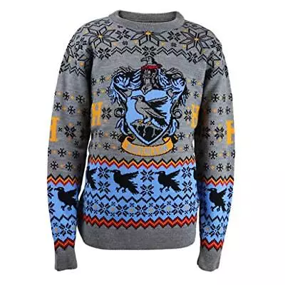 Buy HARRY POTTER - Ravenclaw Crest - Christmas Jumper ACC NEW • 48.43£