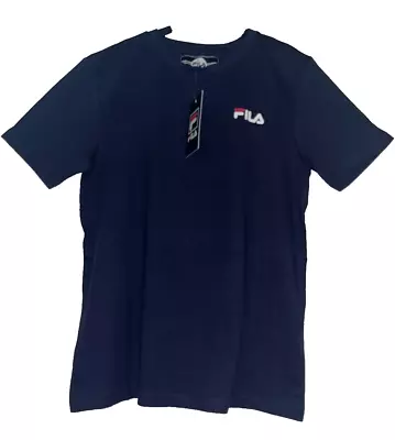 Buy New With Tags Boys T-shirt By Fila Navy Age 13-15 Years Parker Core T • 7.99£