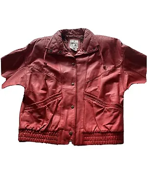 Buy Women’s Red Leather Jacket Female Fashion Ladies C Pics/read Unique Trend • 6.74£