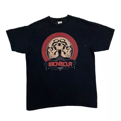 Buy STONE SOUR “Tour 2012” Alternative Metal Hard Rock Band T-Shirt Medium Black • 12.80£