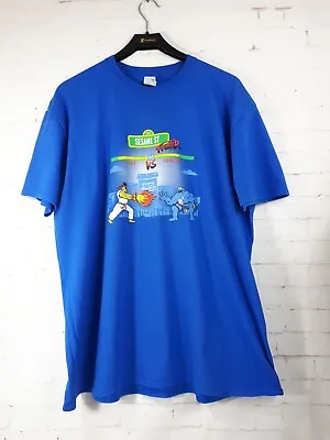 Buy Mens Sesame Street  Fighter Comic T Shirt Size 2XL • 18£