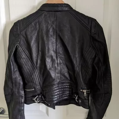 Buy ZARA Gorgeous Leather Biker Jacket As Worn By Kendall Jenner - Size Medium • 80£