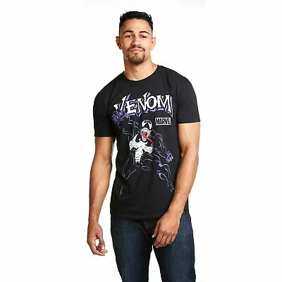 Buy Official Marvel Mens Venom Attack T-Shirt Black S - XXL • 13.99£