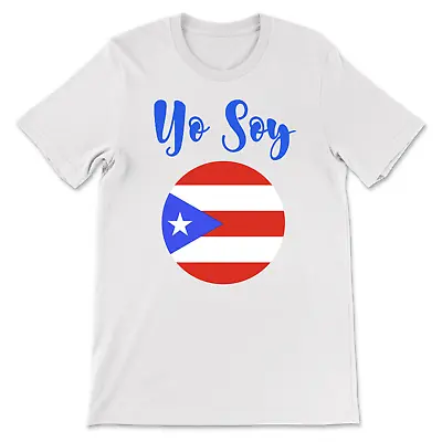 Buy  Yo Soy  Puerto Rico Unisex T-Shirt Crew Neck Unisex  Unique Design White • 23.62£
