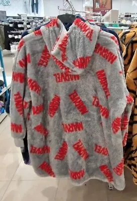 Buy Marvel Grey SNUDDIE Hooded Oversize Blanket Hoodie Snoodie Oodie L-XL • 30£