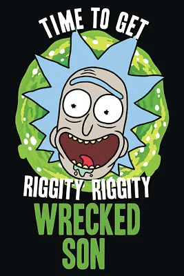 Buy Rick And Morty Wrecked Son 91.5 X 61 Cm Maxi  Poster New Official Merch • 7.20£