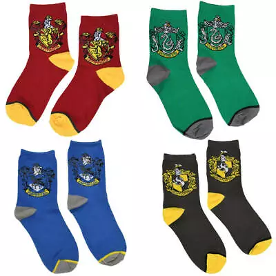 Buy Harry Potter Socks - Gryffindor, Ravenclaw, Hufflepuff & Slytherin Hogwarts Sock • 4.99£