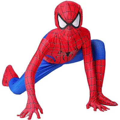 Buy Kid Boy Cosplay Spiderman Fancy Dresses Party Costume Jumpsuit Clothes Age 3-12♡ • 7.28£