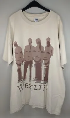 Buy Westlife Face To Face 2006 Tour T Shirt Brown Size Large  • 14.95£