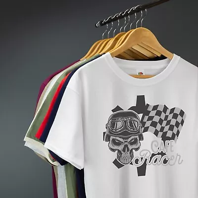 Buy Cafe Racer T-Shirt Biker Motorcycle Rider VARIOUS SIZES & COLOURS • 9.99£
