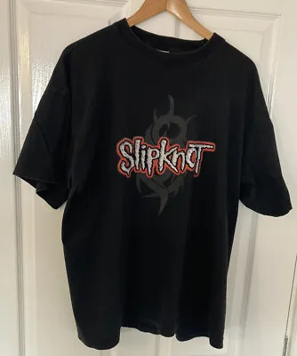 Buy Vintage Early 2000s Slipknot Double Sided Short Sleeved T-shirt Tribal S Size XL • 49.99£