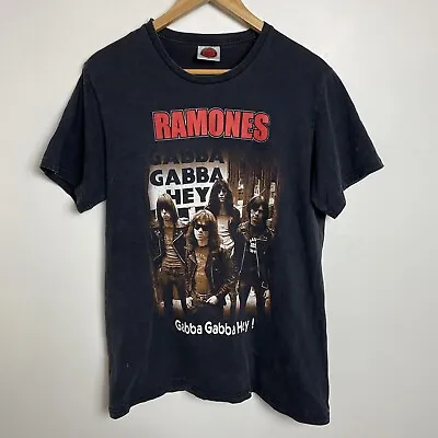 Buy Ramones Men's Vintage Shirt Medium Short Sleeve Black Cotton Graphic Gabba Hey • 21.66£