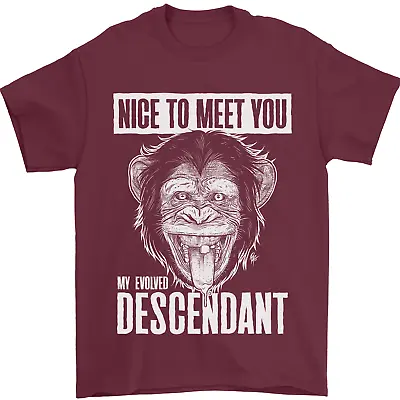 Buy Chimp Evolved Descendant Funny Monkey Ape Mens T-Shirt 100% Cotton • 7.99£