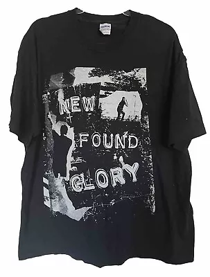 Buy Vintage New Found Glory Tour Shirt Xl Black Pop Punk 2008 Hardcore Emo Y2K • 30£