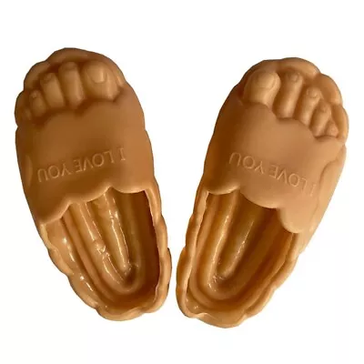 Buy Funny Caveman-Feet Slippers Tricky-Rubber Toe Shoes Simulation Big-Feet Slippers • 13.03£