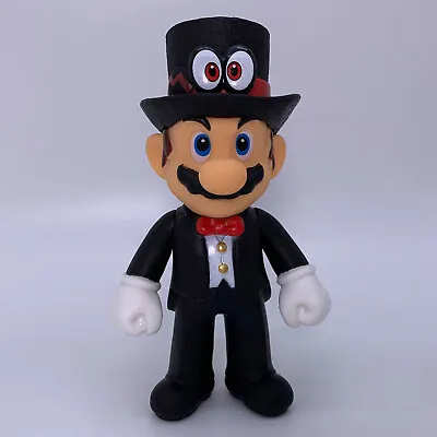 Buy Super Mario Odyssey Figure Mario With Cappy Cap Black Costume Toy Doll 5  • 10.86£