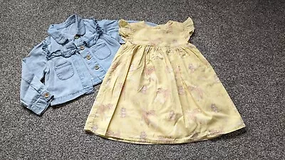 Buy Baby Girls Clothes DISNEY Bambi 9-12 Months Summer Dress & Jacket Set • 5.75£