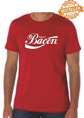 Buy Enjoy Bacon / T-Shirt / Tee / Spoof / Parody / Xmas / Holiday / BIRTHDAY / S-XXL • 11.99£