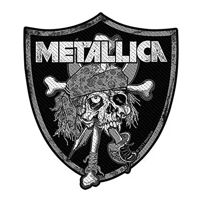 Buy Metallica Raiders Skull Sew-on Cloth Patch 110mm X 90mm  (rz) • 4.99£