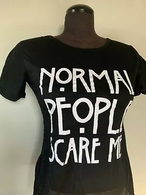 Buy NORMAL PEOPLE SCARE ME Ladies T Shirt Sz. (M) AHS American Horror Story • 10.39£