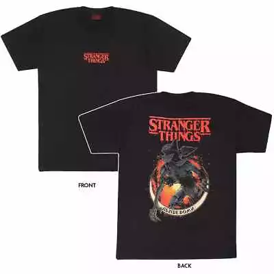 Buy Stranger Things - Demogorgon Upside Down Unisex Black T-Shirt Ex Ex  - K777z • 18.57£