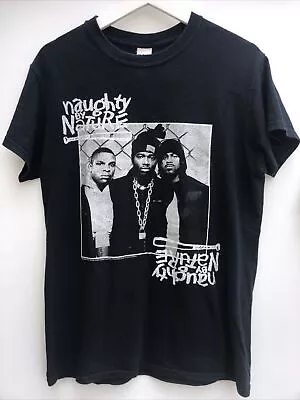 Buy NAUGHTY BY NATURE T Shirt Down With OPP Black Gildan Double Sided Mens Small S • 24.95£