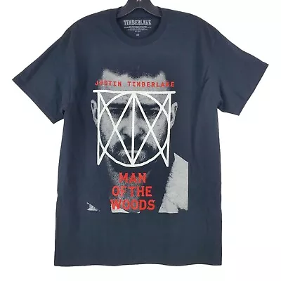 Buy JUSTIN TIMBERLAKE Shirt Adult Large Black MAN OF THE WOODS Tour Concert Merch • 18.20£